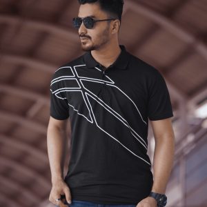 ১ পিস কালো কালার প্রিমিয়াম পোলো শার্ট